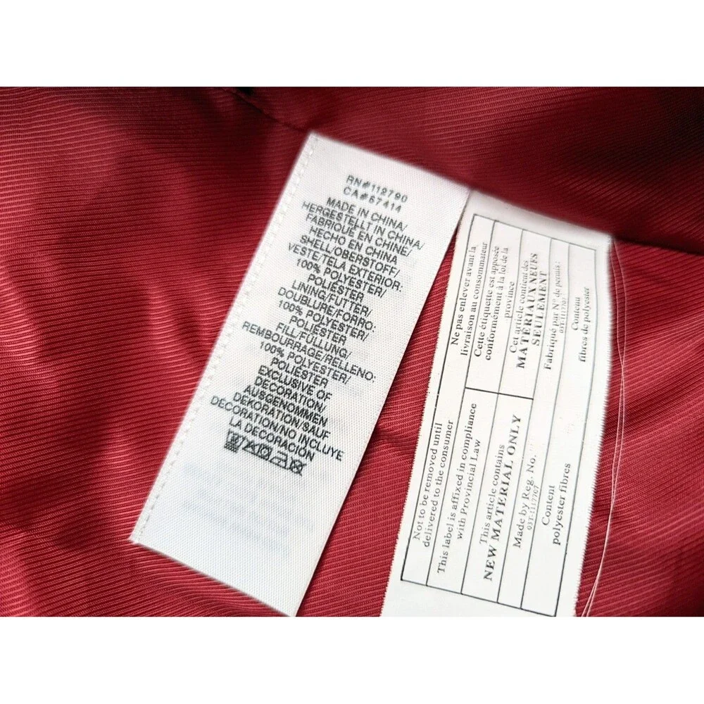 True Religion Quilted Puffer Jacket Shiny Red #103122 Men's 2XL EUC